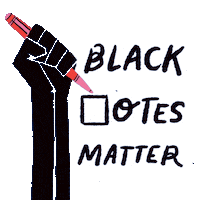 Voting Black Lives Matter Sticker by INTO ACTION