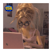 Glasses Working Sticker by Sou Eu Na Vida