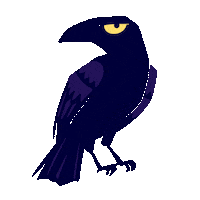 Night Bird Sticker by Anni Bernet