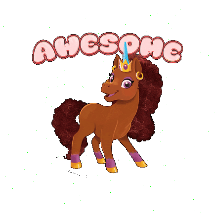 Awesome Congrats Sticker by Afro Unicorn
