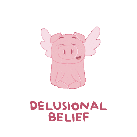 Flying Pig Sticker by PositivelyPigasus