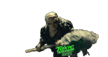 Toxic Avenger Throw Sticker by Signature Entertainment