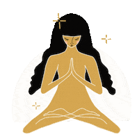 Peace Yoga Sticker by Gingiber by Stacie Bloomfield