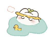 fairymofu bath time 温泉 おふろ ゆっくり Sticker