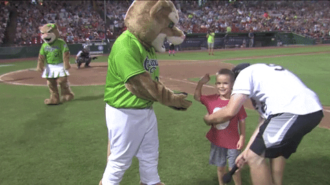 minor league baseball superhero GIF by Kane County Cougars