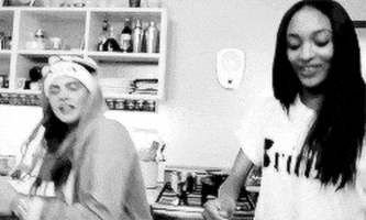 black and white model GIF
