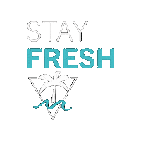 Stay Fresh Palm Tree Sticker by Fresh Waves