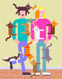 Cats Home GIF by PEEKASSO