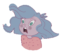 pauna girl what scared girly Sticker