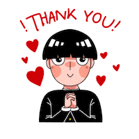 Mob Psycho 100 Thank You Sticker