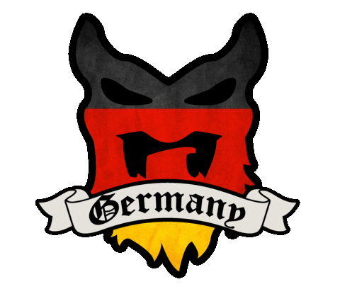 Germany Beard Sticker by BEARDED VILLAINS