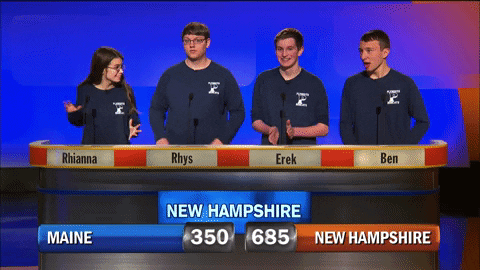 new hampshire plymouth GIF by WGBH's High School Quiz Show
