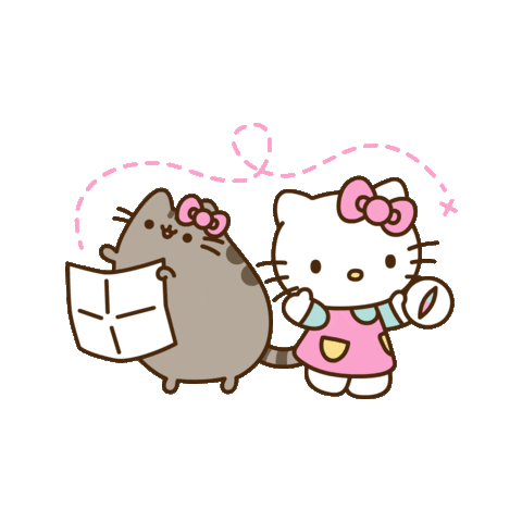 Hello Kitty Cat Sticker by Pusheen
