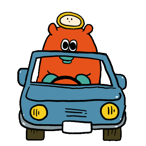 Car Drive Sticker by Gunmaunofficial