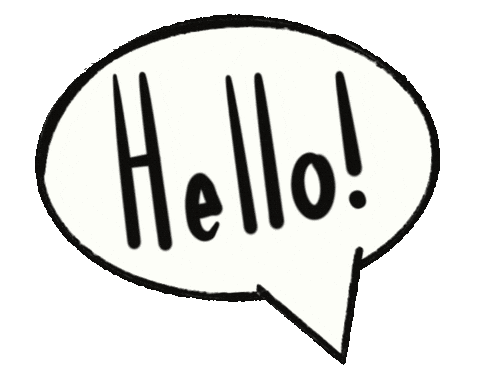 Greetings Hello Sticker