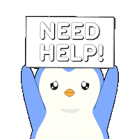 Penguin Help Sticker by Pudgy Penguins
