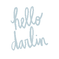 Hello Darling Sticker by Erin Schultze Photography