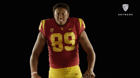 Excited Football GIF by Pac-12 Network