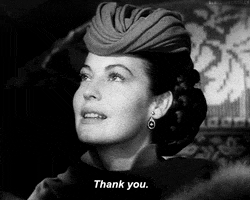 Ava Gardner Thank You GIF