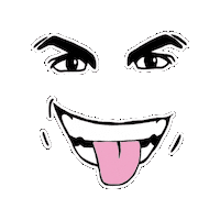 Face Tongue Sticker