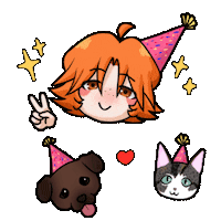 Birthday Celebrating Sticker