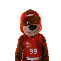 Mascot Hello Sticker by FC Bayern Basketball