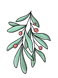 Christmas Mistletoe Sticker