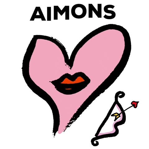 aimonsofficial giphygifmaker heart pink arrow GIF