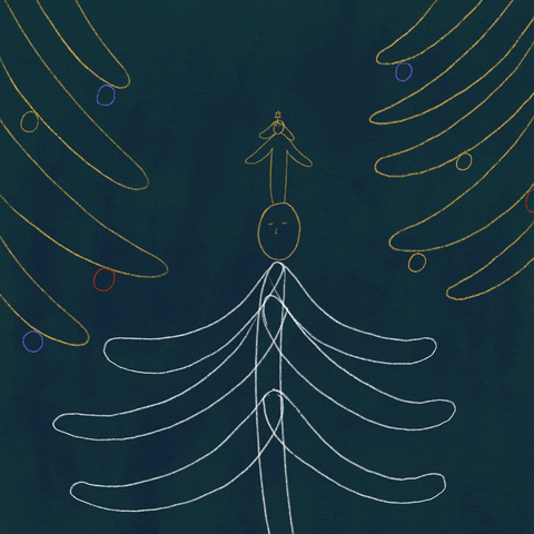 georgieellen christmas lights christmas tree theatre GIF