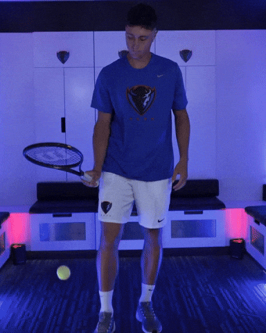 Mens Tennis GIF by DePaul Blue Demons