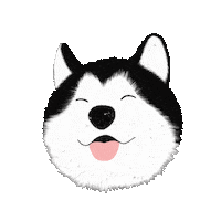 Ulinnsyifaullinnas dog pet doggy husky Sticker