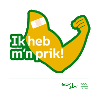 GGDRR prik vaccinatie coronavaccinatie coronavaccin Sticker