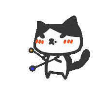 Cat Yoyo Sticker by yomoyeah