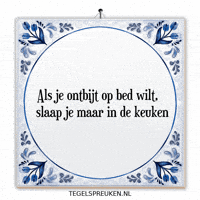 Humor Bed GIF by Tegelspreuken.nl