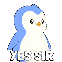 Aye Aye Yes Sticker by Pudgy Penguins