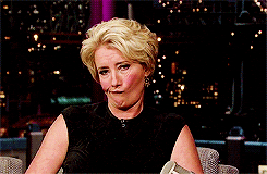 Celebrity gif. An incredulous Emma Thompson shrugs and throws her hands up.