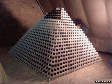 pyramid fail GIF
