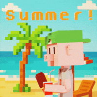 Chilling Summer Time GIF by Meebits