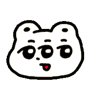HazukiTamano bear くま kuma hazuki Sticker