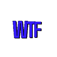 Wtf Sticker by Cleo
