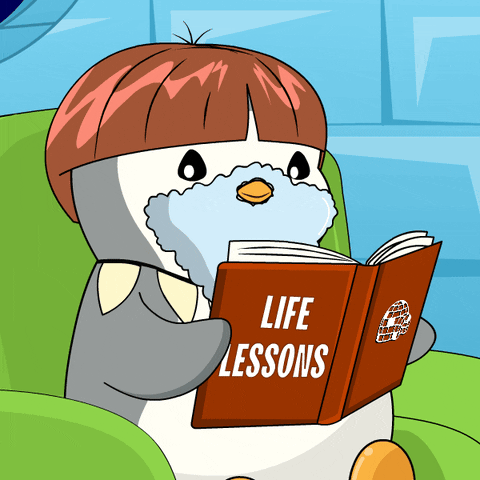 Education Read GIF by Pudgy Penguins