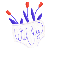 PrivatesProject flowers garden underwear willy Sticker