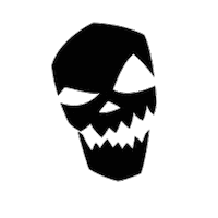 laughing skully Sticker by Halloween Alley