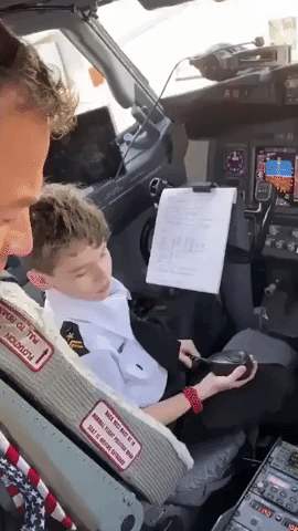 Young Boy Makes Pilot Announcement While on a Flight at Chicago's Midway Airport