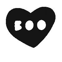 very_lindsey heart halloween black fall Sticker