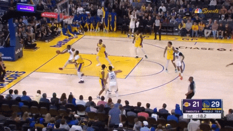 Passing Golden State Warriors GIF by NBA