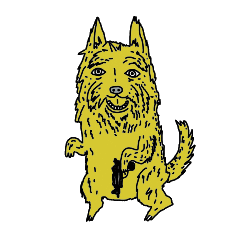 bad dog animation Sticker by PPKMKZZTT
