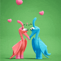 In Love Hearts GIF by Claynosaurz