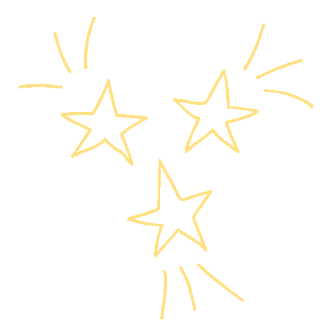 New Year Star Sticker