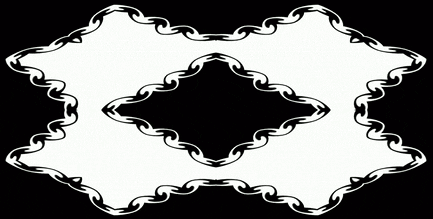 anniemuse giphyupload heart black and white mask GIF